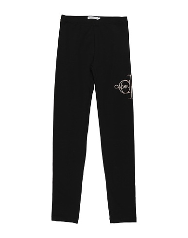 CALVIN KLEIN JEANS Gym leggings Black 94% Cotton, 6% Elastane