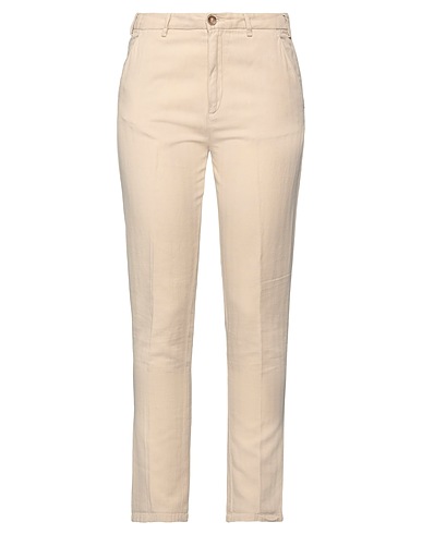 40WEFT Pantalone Beige 52% Lino, 46% Carta, 2% Elastan
