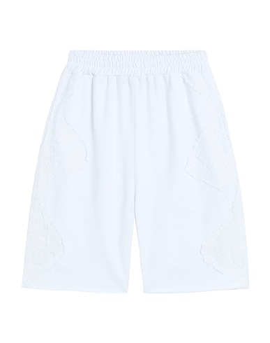 PINK MEMORIES Shorts & Bermuda White 85% Cotton, 15% Nylon