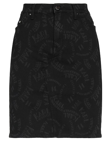 KARL LAGERFELD Gonna jeans Nero 66% Cotone, 23% Modal, 9% Elastomultiestere, 2% Elastan