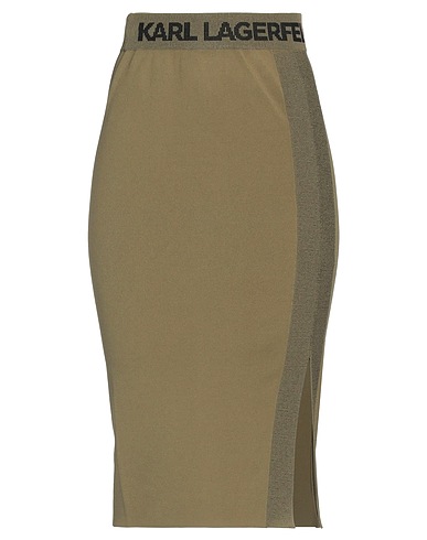 KARL LAGERFELD BOTTOMWEAR Military green 83% Viscose, 17% Polyester