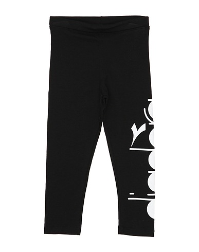 DIADORA Leggings Noir 96% Coton, 4% Élasthanne