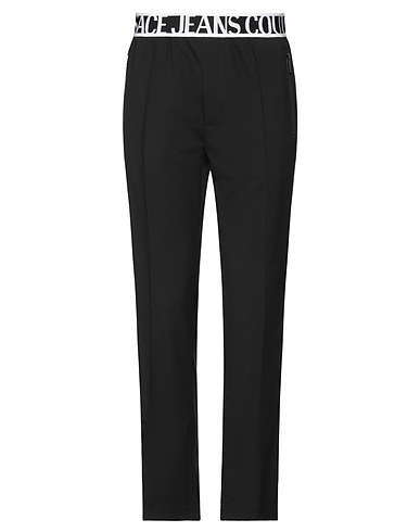 VERSACE JEANS COUTURE Casual trouser Black 69% Polyester, 29% Viscose, 2% Elastane