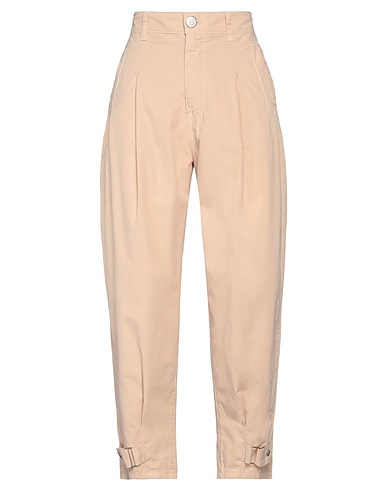 GAëLLE Paris Casual pants Beige 100% Cotton