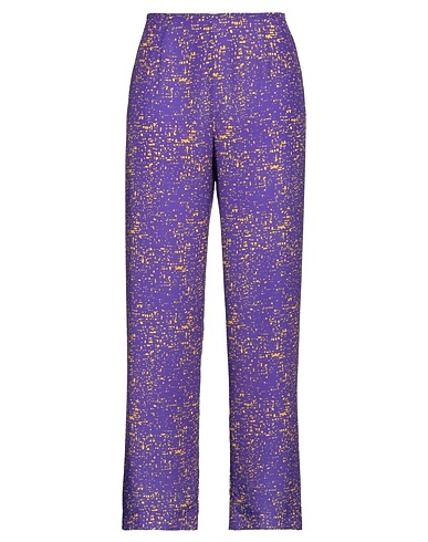 MAISON LAVINIATURRA Casual trouser Purple 100% Polyester