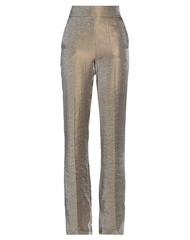 GAëLLE Paris Casual trouser Khaki 71% Viscose, 18% Polyester, 11% Polyamide