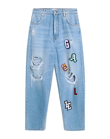 GAëLLE Paris Denim trousers Blue 100% Cotton