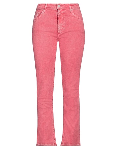 THE.NIM STANDARD Denim pants Fuchsia 98% Cotton, 2% Elastane