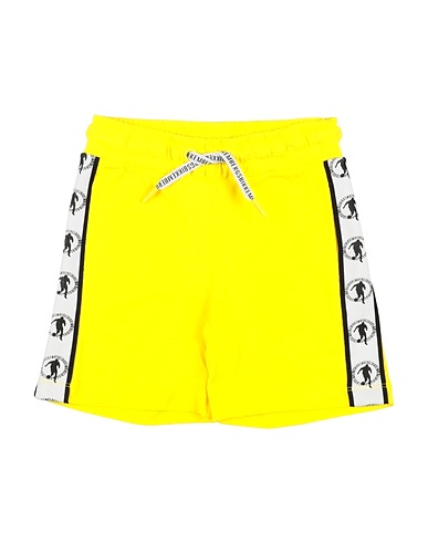 BIKKEMBERGS Shorts & Bermuda Yellow 100% Cotton