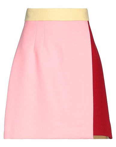 DOLCE&GABBANA Mini skirt Yellow 70% Wool, 16% Polyester, 13% Virgin Wool, 1% Elastane