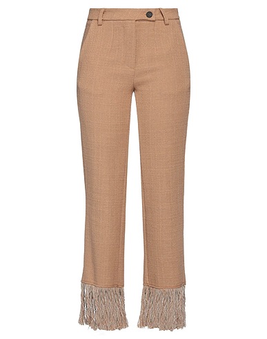 KAOS Casual trouser Camel 68% Cotton, 27% Polyester, 5% Other Fibres