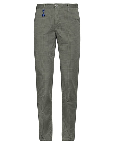 MANUEL RITZ Casual trouser Dark green 97% Cotton, 3% Elastane