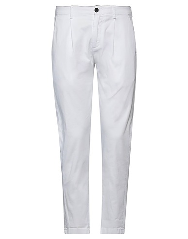 DEPARTMENT 5 Casual trouser White 69% Cotton, 26% Lycra®, 5% Metallic fiber