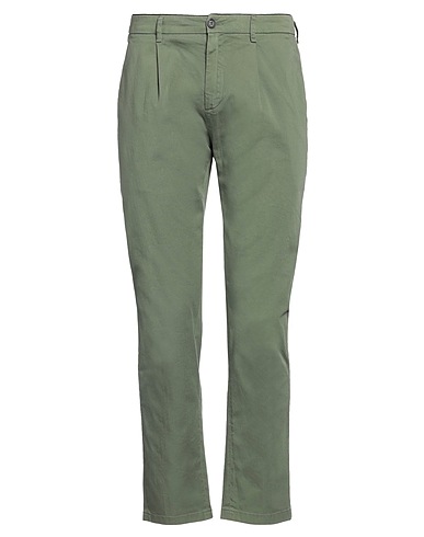DEPARTMENT 5 Casual pants Military green 69% Cotton, 26% Lycra®, 5% Metallic fiber