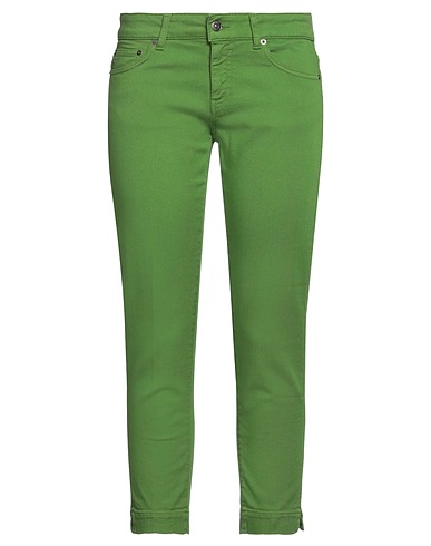 DONDUP Pantalone Verde 92% Cotone, 6% Elastomultiestere, 2% Elastan