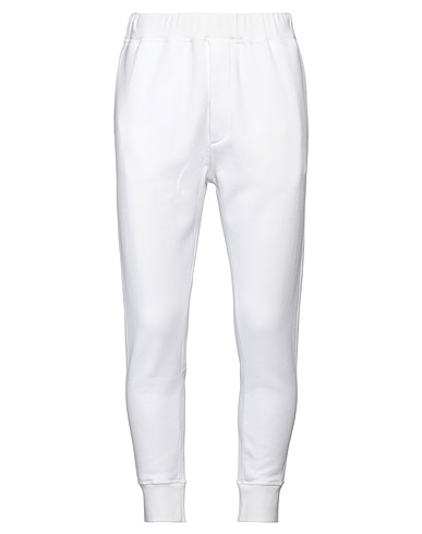 DSQUARED2 Pantalone Bianco 100% Cotone, Elastan