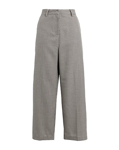 VERO MODA Casual trouser VMTROIAN MR WIDE HOUNDSTOOTH DAD PANT
 Brown 100% Polyester