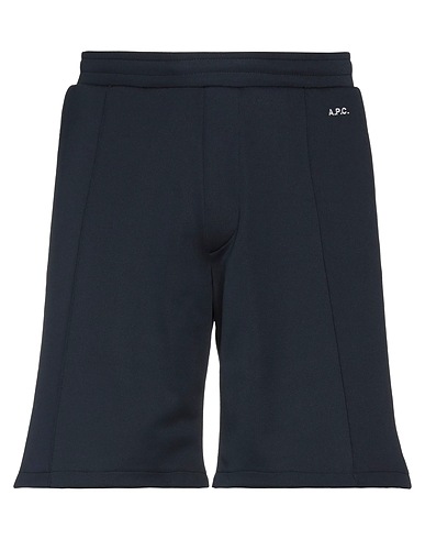 A.P.C. Shorts & Bermuda Midnight blue 52% Polyester, 48% Cotton