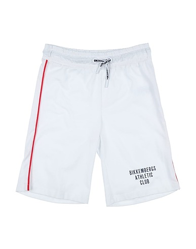 BIKKEMBERGS Shorts & Bermuda Bianco 100% Cotone