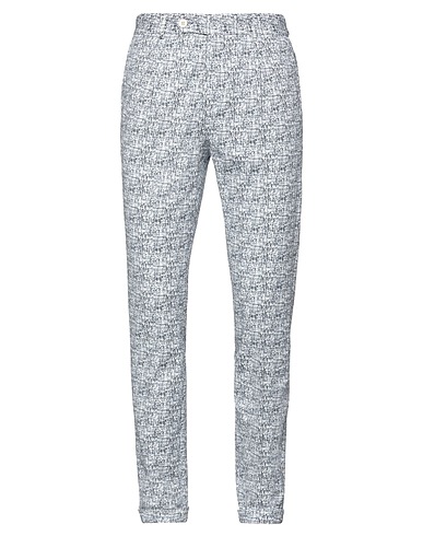 MANUEL RITZ Casual trouser Midnight blue 97% Cotton, 3% Elastane