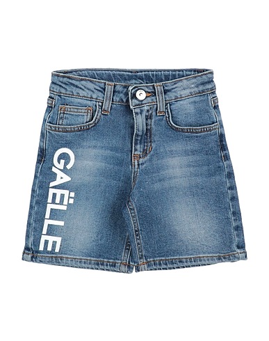 GAëLLE Paris Denim shorts Blue 99% Cotton, 1% Elastane
