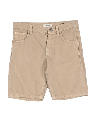 DONDUP Denim shorts Beige 70% Cotton, 30% Linen