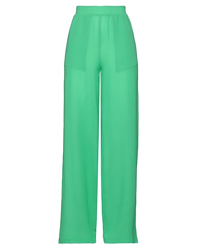 FEDERICA TOSI Casual trouser Green 100% Wool