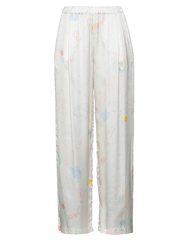 W  DABLIU Casual pants Ivory 100% Viscose