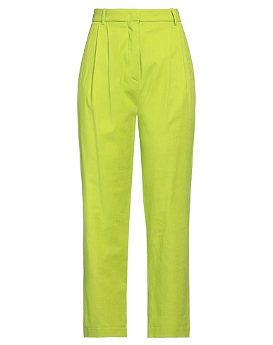 KAOS Pantalon Vert clair 73% Viscose, 22% Lin, 3% Coton, 2% Élasthanne