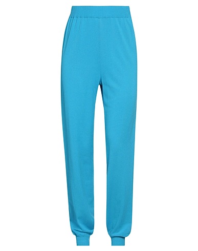 SOALLURE Pantalone Azzurro 88% Viscosa, 12% PBT - Polibutilentereftalato