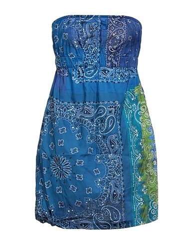 SEMICOUTURE Top Azzurro 100% Cotone