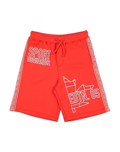 DSQUARED2 Shorts & Bermuda Orange 90% Cotton, 10% Elastane