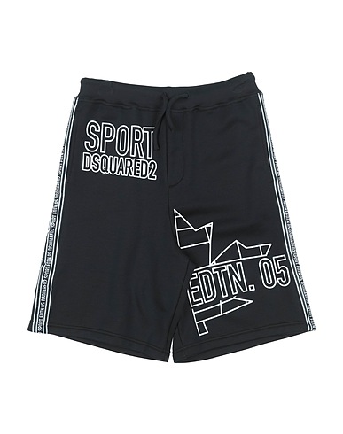 DSQUARED2 Shorts & Bermuda Black 90% Cotton, 10% Elastane