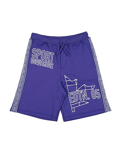 DSQUARED2 Shorts & Bermuda Purple 90% Cotton, 10% Elastane