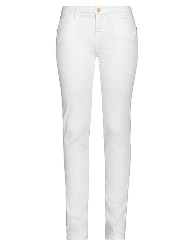 RE_HASH Denim trousers White 63% Cotton, 25% Lyocell, 10% Viscose, 2% Lycra®