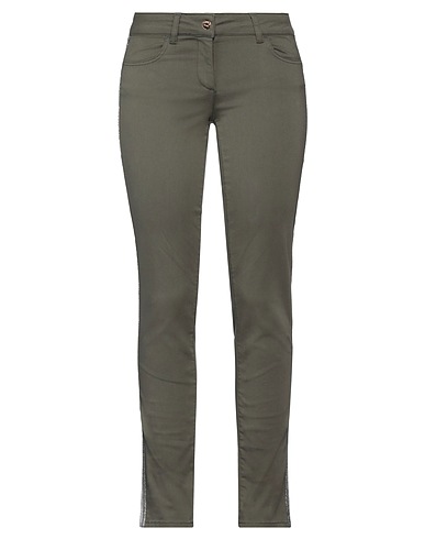 LIU •JO Denim pants SPORT Military green 58% Cotton, 39% Polyester, 3% Elastane