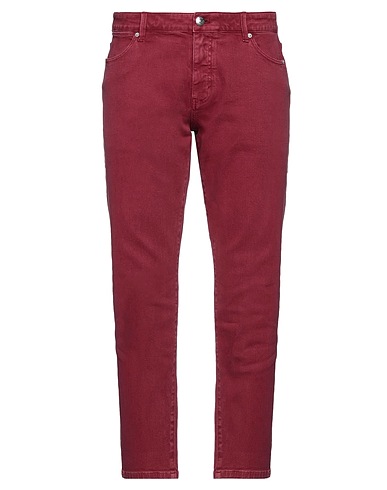 SUN 68 Denim trousers Burgundy 96% Cotton, 3% Polyester, 1% Elastane