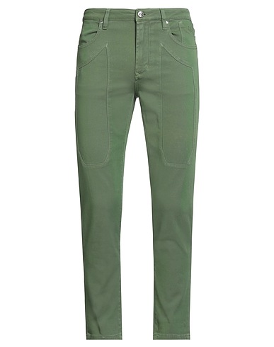 JECKERSON Pantalone Verde 98% Cotone, 2% Elastan