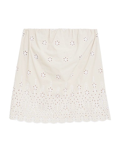 SEMICOUTURE Mini skirt Beige 100% Cotton