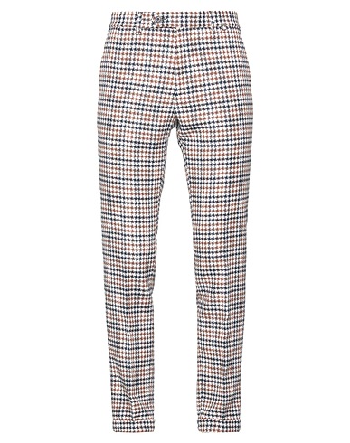 PAOLONI Casual pants Midnight blue 65% Cotton, 25% Linen, 10% Polyester