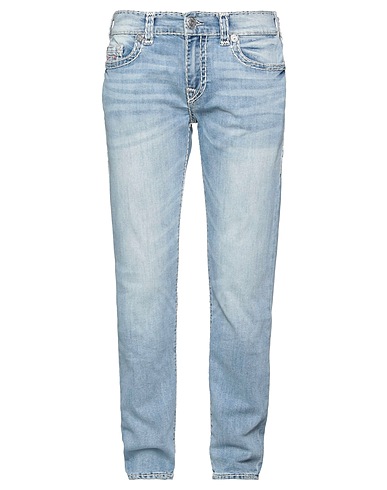 TRUE RELIGION Denim trousers Blue 78% Cotton, 21% Recycled polyester, 1% Elastane