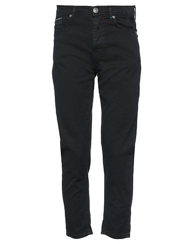 BL.11  BLOCK ELEVEN Pantaloni jeans Nero 97% Cotone, 3% Elastan