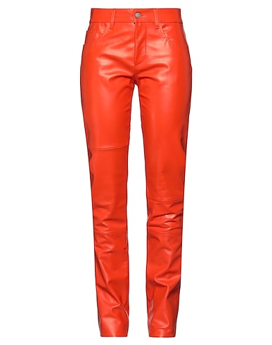 MM6 MAISON MARGIELA Pantalone Arancione 100% Pelle di bovino
