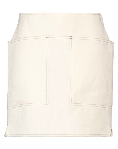 MAX MARA Minigonna Avorio 60% Cotone, 40% Lino