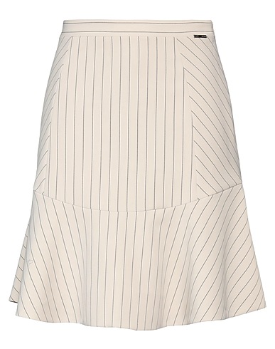 ANGELO MARANI Mini skirt Sand 88% Polyester, 12% Elastane