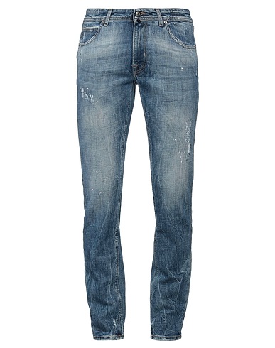 BLU BRIGLIA 1949 Denim trousers Blue 98% Cotton, 2% Elastane