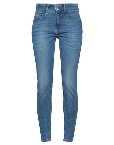 GUESS Denim trousers Blue 70% Cotton, 17% Polyester, 11% Lyocell, 2% Elastane