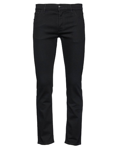 MARCELO BURLON Denim pants Black 88% Cotton, 11% Polyester, 1% Rubber