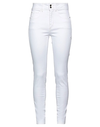GUESS Casual pants White 92% Cotton, 6% Elastomultiester, 2% Elastane