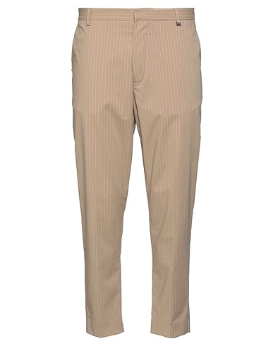 I'M BRIAN Casual trouser Camel 63% Polyester, 35% Rayon, 2% Elastic fibres